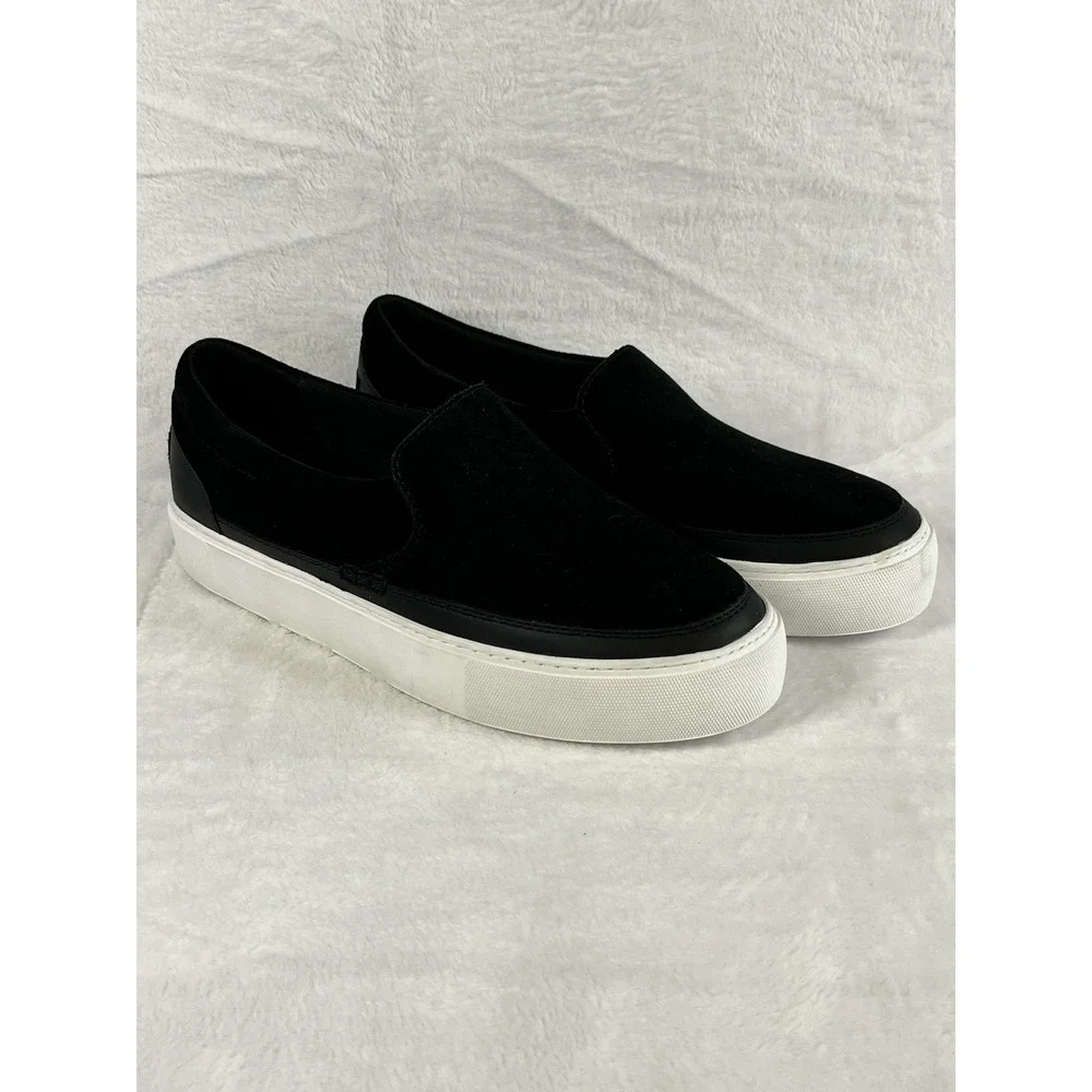 UGG Women's Zilo Slip On Black Suede Sneakers Shoes Size 10 1170553 NEW‎ Retro